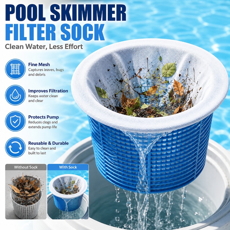 Fishing Socks - Pool Skimmer Filter Sock Fine Mesh