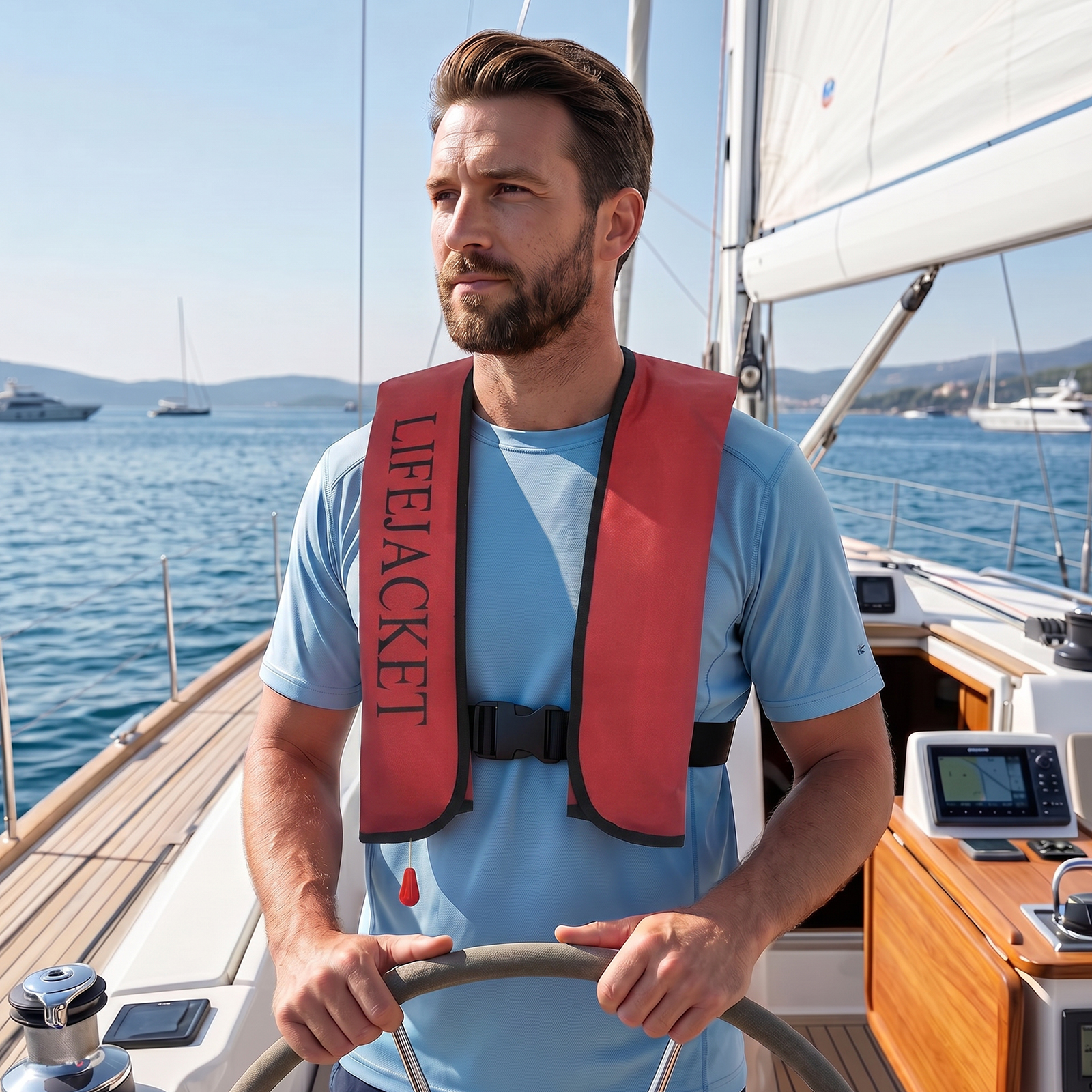 Automatic Inflatable Life Vest – обзор и цена Fishing Vest