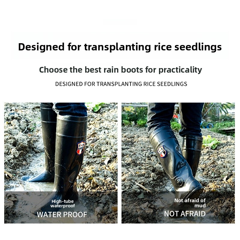Comfortable High-Tube Rain Boo – обзор и цена Fishing Boots