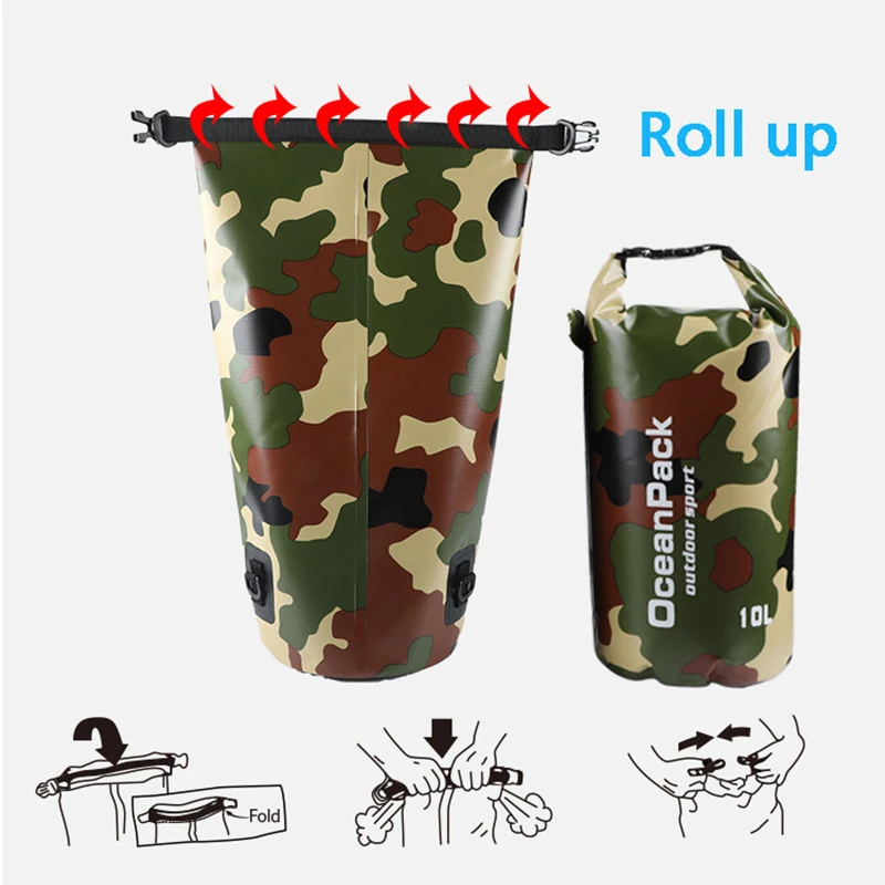 Waterproof Dry Bag Camouflage  – обзор и цена Fishing Bag Waterproof