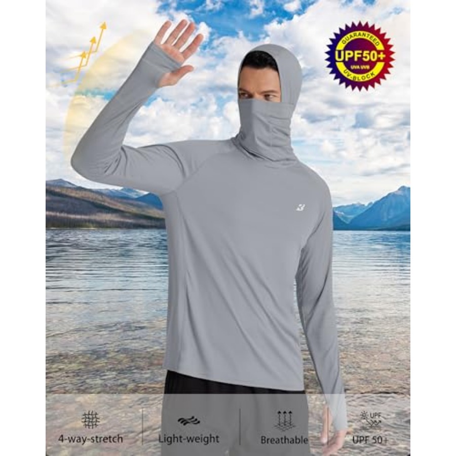 Roadbox UPF 50+ Men's Hooded F – обзор и цена Fishing Shirt Uv Protection