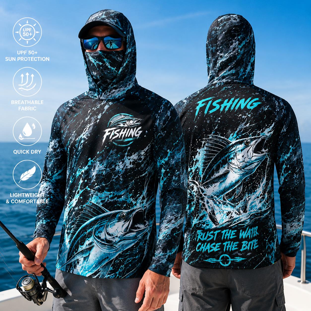 Men's Hooded Fishing Shirt UPF – обзор и цена Fishing Hoodie