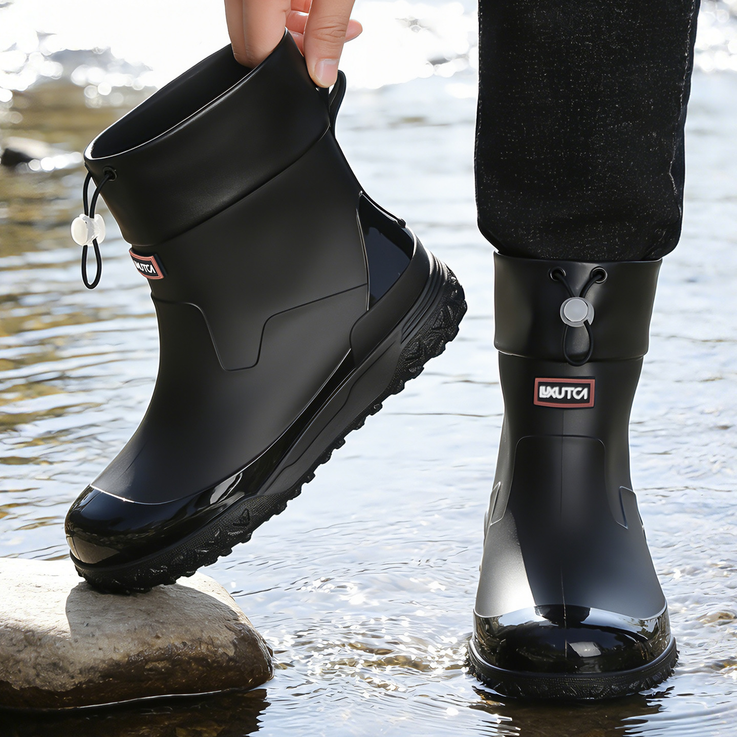 Men's Drawstring Short Rain Bo – обзор и цена Fishing Boots